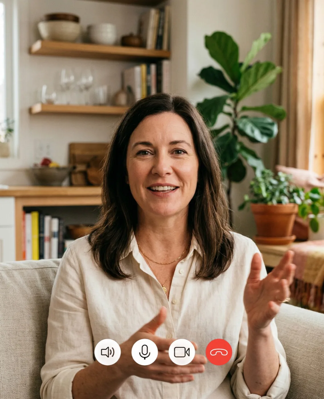 Registered Dietitian on a virtual consultation